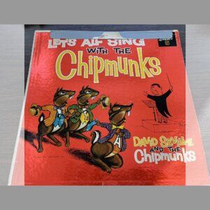 Let’s All Sing With The Chipmunks LP Dave Seville Liberty Records Vinyl 12”